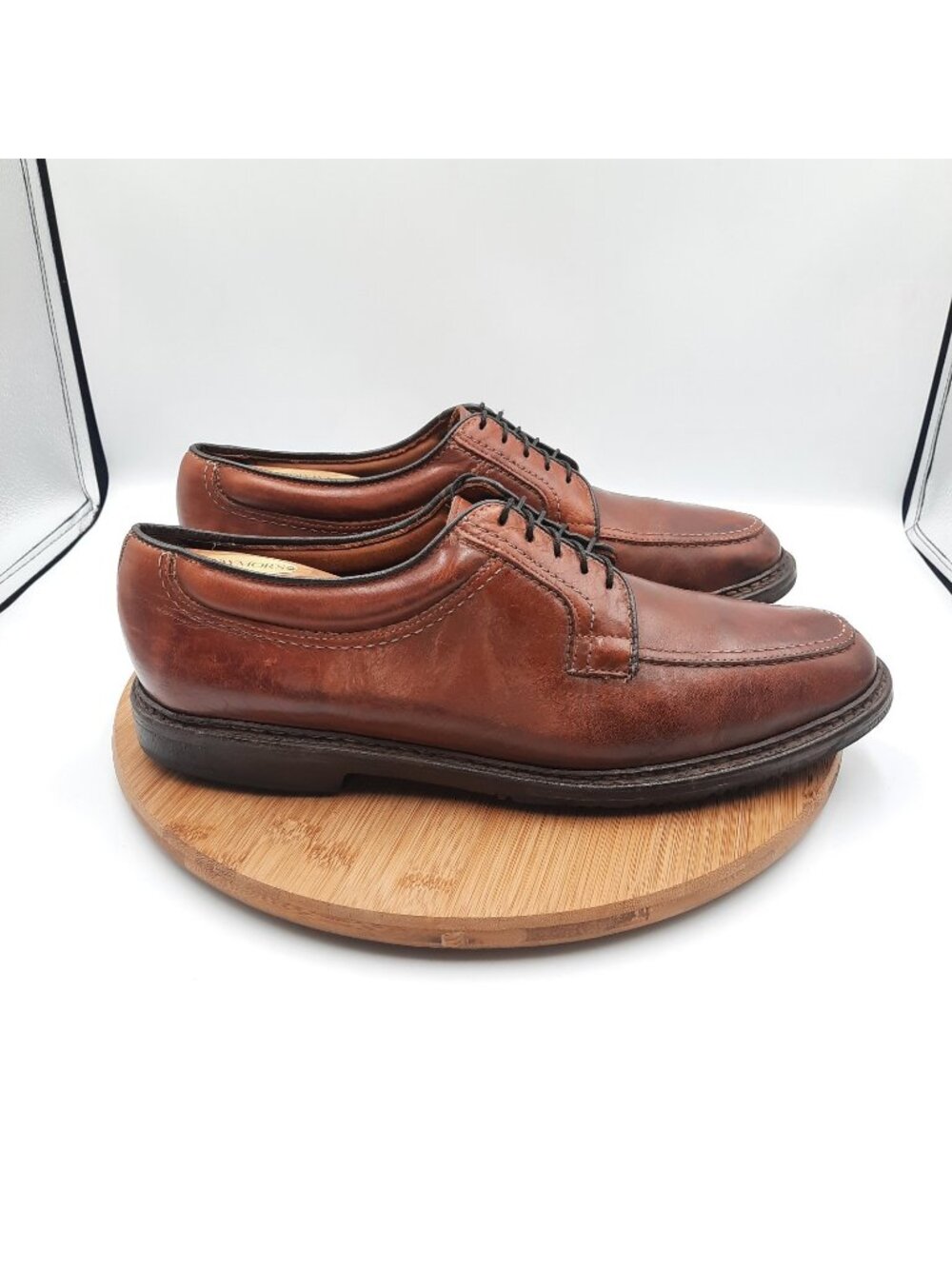 Allen Edmonds Wilbert Mens 10 Shoes Brown Leather Oxford Dress Sneakers USA